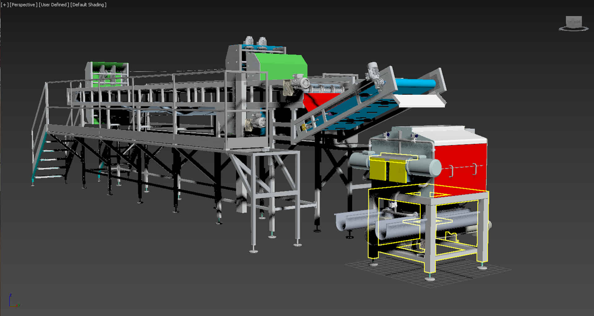 3d macchinario industriale