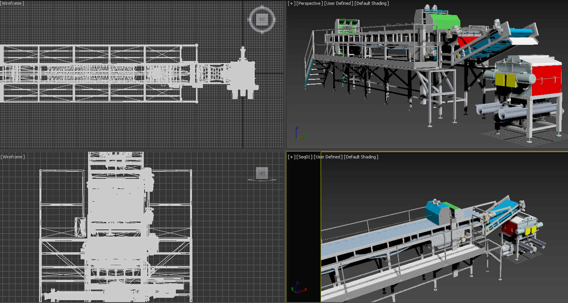 cad 3d macchinario industriale